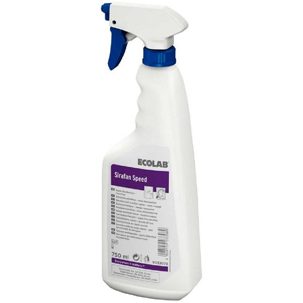 Detergent dezinfectant fara clatire Sirafan Speed, Ecolab 6x750ml
