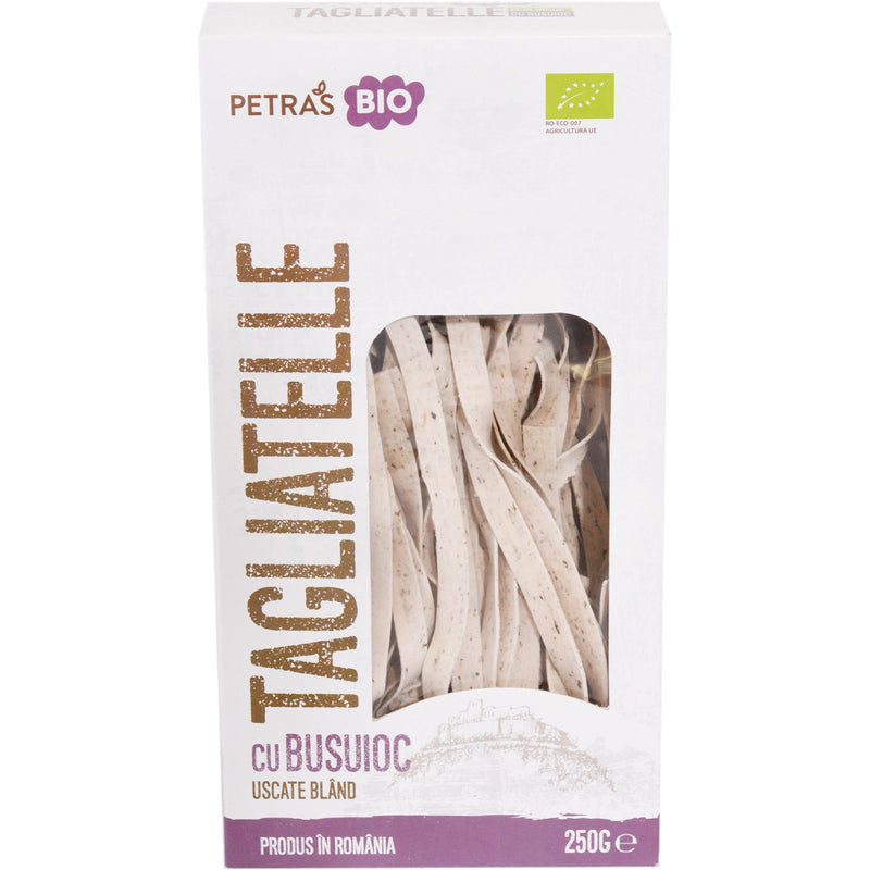 Paste Tagliatelle ecologice cu busuioc Petras Bio 250g
