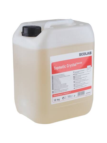 Detergent super concentrat pentru masinile de spalat vase, Topmatic Crystal Special, Ecolab 12kg