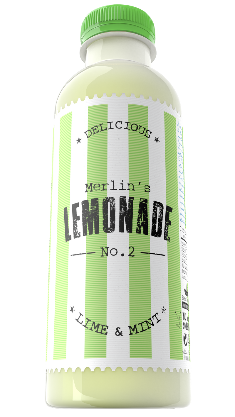 Limonada Merlin`s Lemonade No. 2 Lime & Mint, Bax 6x600ml