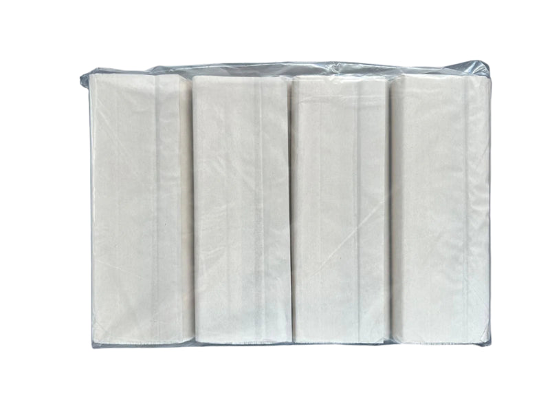 Prosoape de hartie albe V-Fold 2 straturi, 21x25 cm, 150 buc/set, Pachet de 4 seturi, Sovio