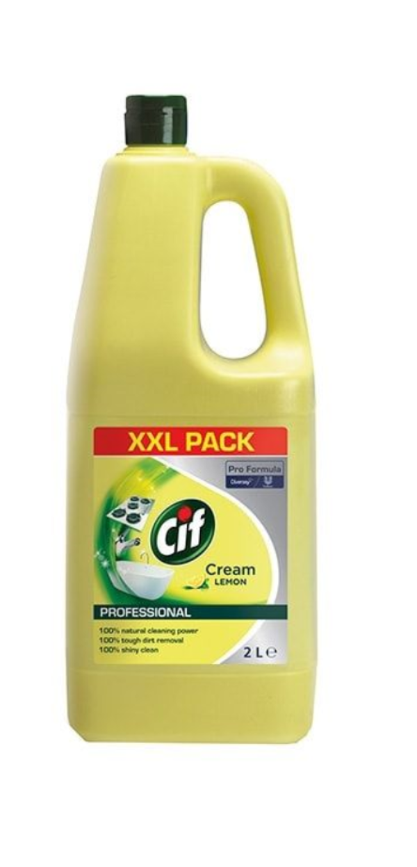 Detergent crema de curatat - Cif Cream Lemon 2L, Diversey
