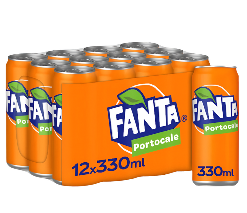 Bautura racoritoare carbogazoasa, Fanta Portocale doza Bax 12x330ml