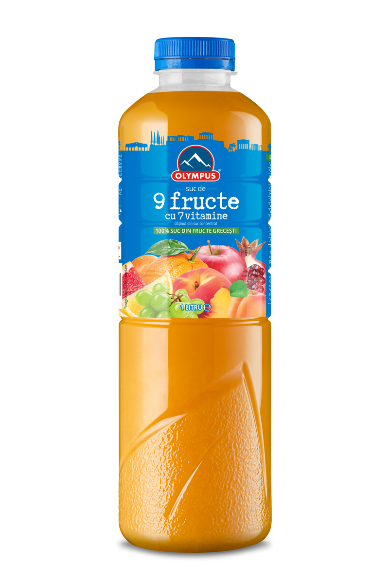 Suc natural mixt de 9 fructe - 7 vitamine, Olympus Bax 12x1L