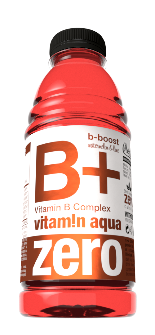 Vitamin Aqua B+ Zero Watermelon & Lime, Bax 6x600ml