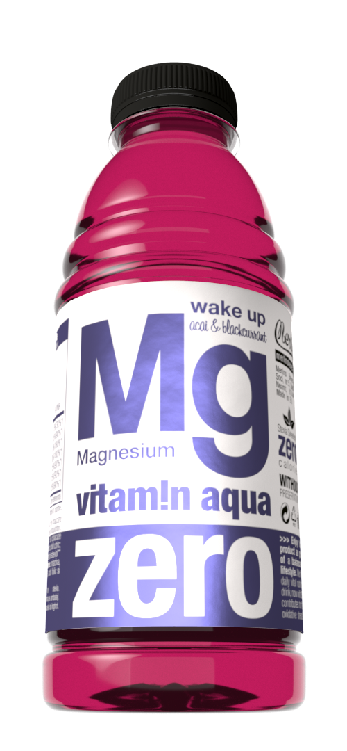 Vitamin Aqua Mg Zero Acai & Blackcurrant, Bax 6x600ml