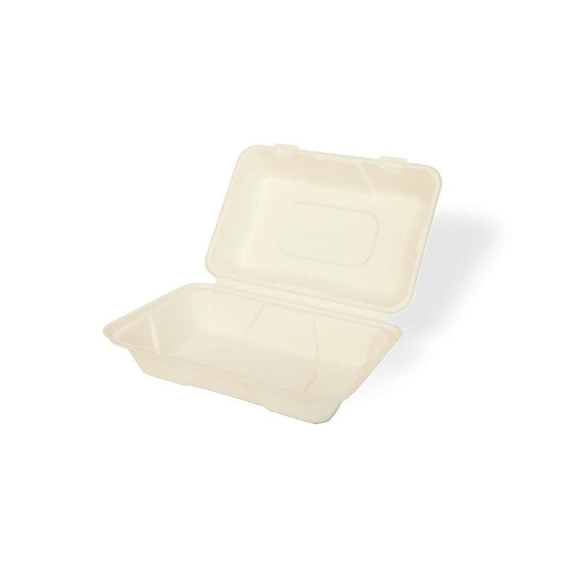 Caserole din trestie de zahar tip scoica  23.5x16.5x7.5cm, Horeca 50 buc/set