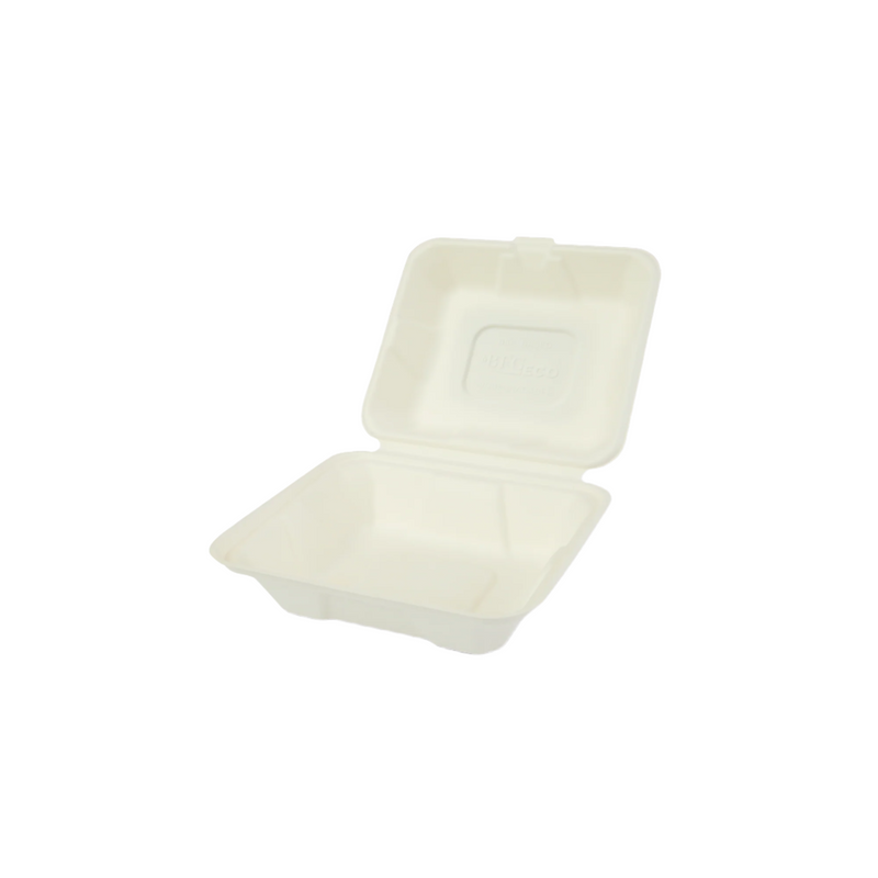 Caserole din trestie de zahar tip scoica  18.7x16x7.5cm, Horeca 50 buc/set