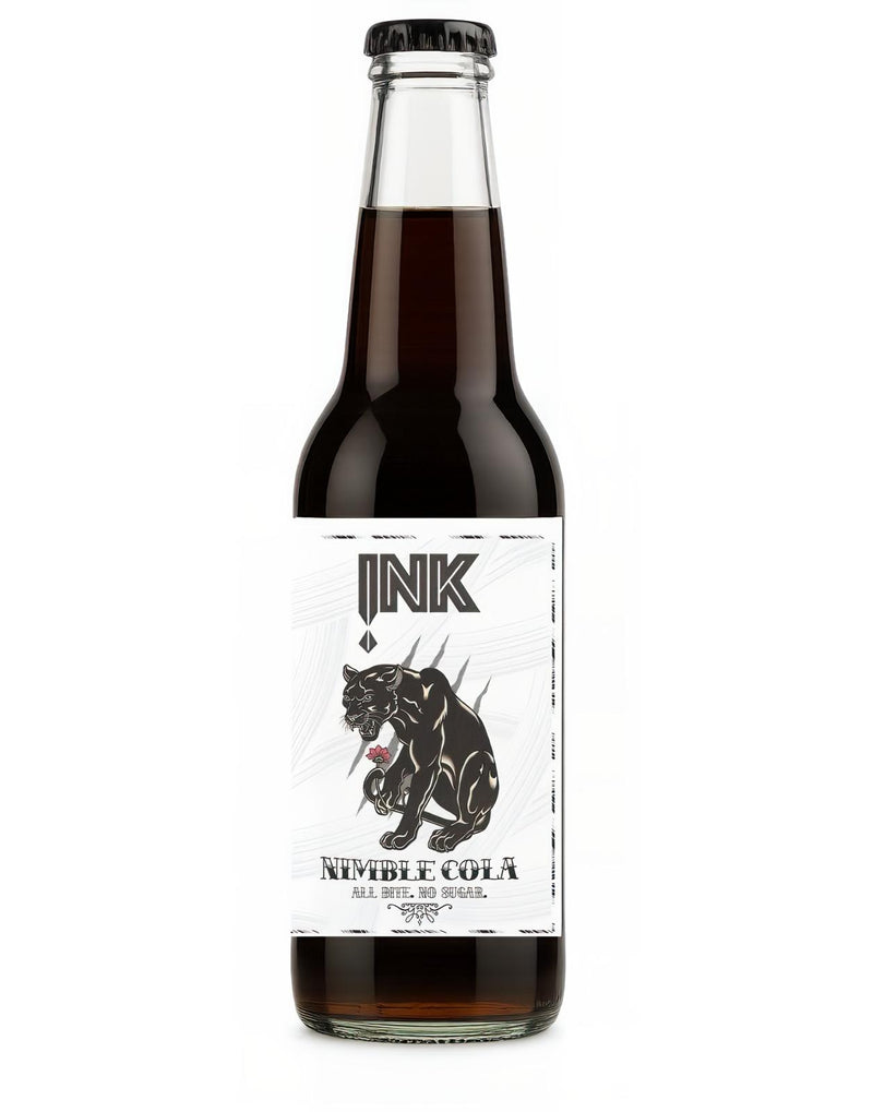 Băutură răcoritoare carbogazoasă cu aromă de cola fara zahar, INK NIMBLE COLA Bax 12x275ml