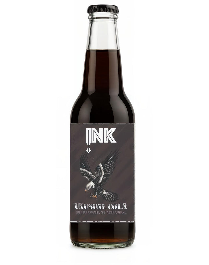 Băutură răcoritoare carbogazoasă cu aromă de cola, INK UNUSUAL COLA Bax 12x275ml