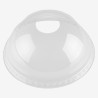 Capace transparente rPET cupola cu gaura  95mm, Biodeck pachet 50buc