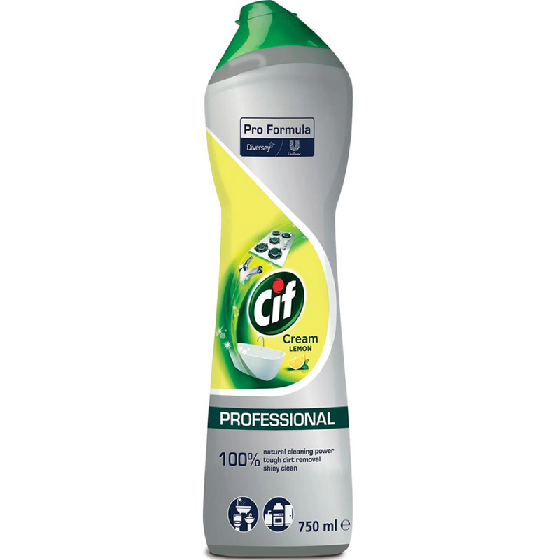 Detergent crema de curatat - Cif Cream Lemon 750ml, Diversey