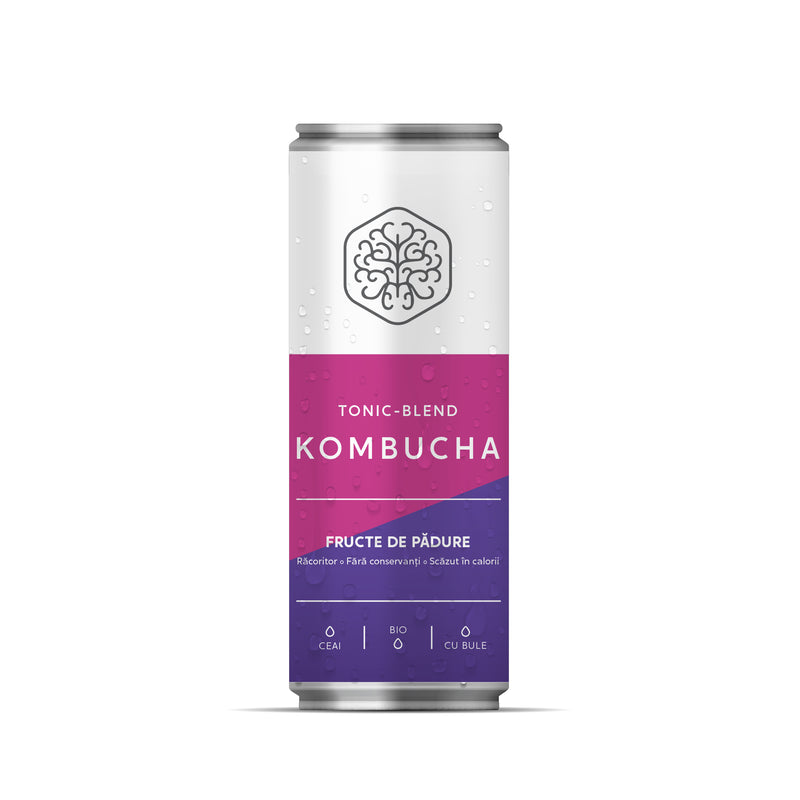 Kombucha - Fructe de padure, Tonic-Blend, doza 330ml