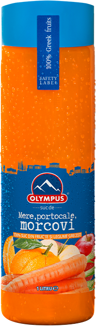 Suc natural de portocale, mere, morcovi, Olympus 500ml