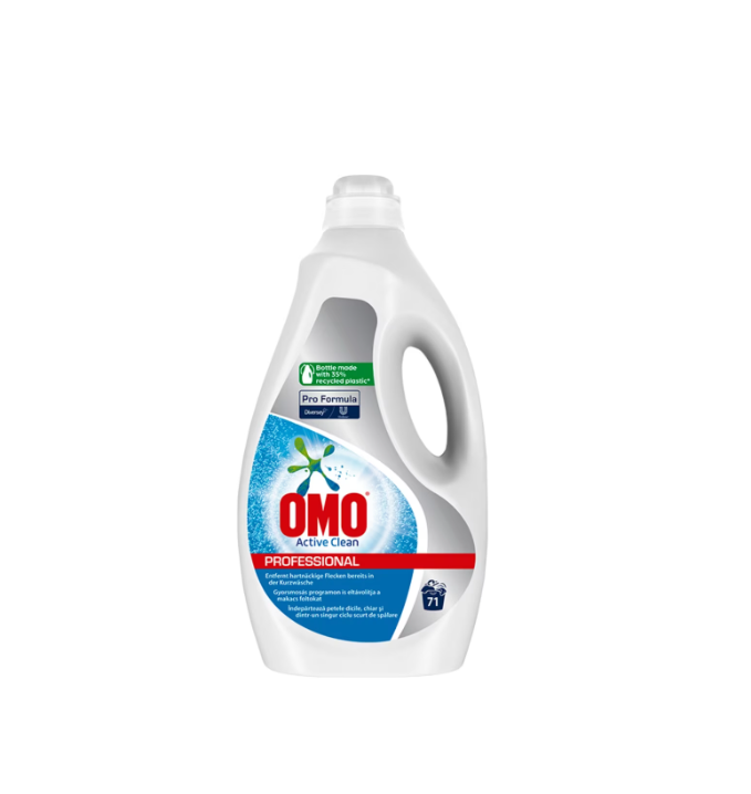 Detergent de rufe lichid - Omo Profesional Active Clean 5L-71 spalari, Diversey