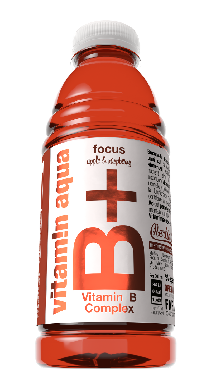 Vitamin Aqua B+ Apple & Raspberry, 600ml